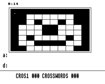 Crosswords (19xx)(-)[CLOAD] screen shot game playing